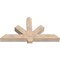Ekena Millwork Kennewick Smooth Timber Gable Bracket, Douglas Fir, 60"W x 32"H x 5 1/2"D x 5 1/2"F, 13/12 Pitch GBW060X32X0606KEN00SDF - alternate 5